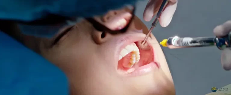 SD-dentist performing a dental procedure to treat oral cancer